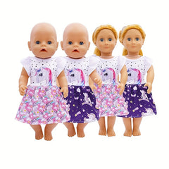 Unicorn Dress for 18 Inch Dolls