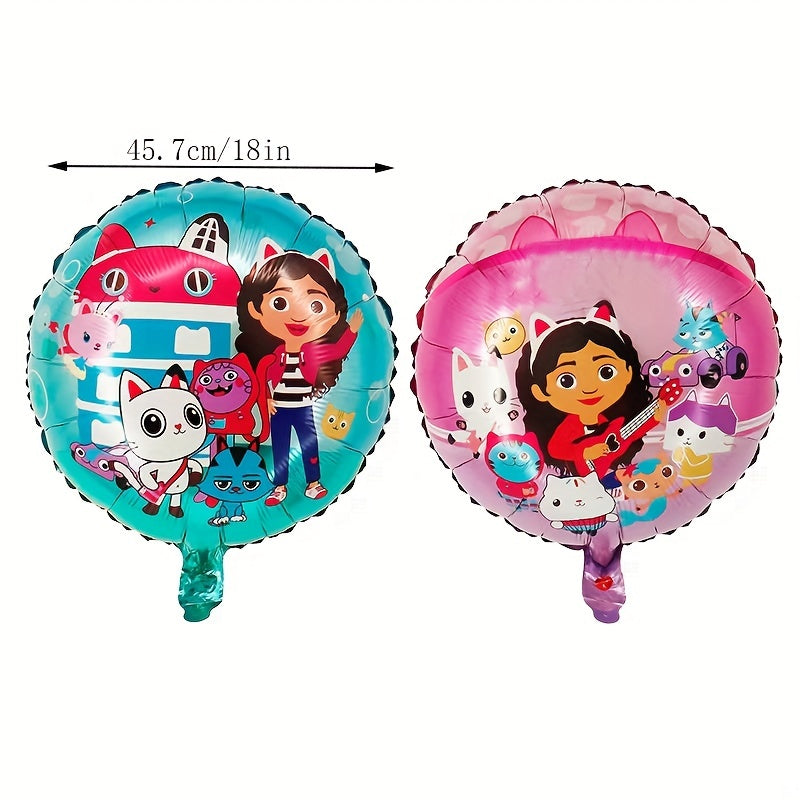 Doll House Birthday Theme Balloon Set with Party Scene Decor