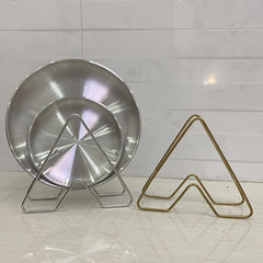 Stainless Steel Bowl Plate Rack Cutlery Rack Triangle Storage Rack