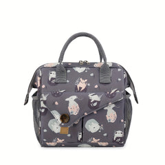 Animal Print Diaper Bag Durable Polyester for Moms on the Go