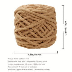 DIY Braided Scarf Kit with Bear Sticker