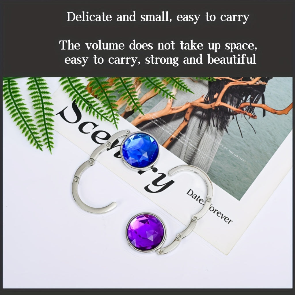Foldable Handbag Hook Key Ring Table Hook Home Organizer