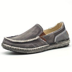 Men's Breathable Slip On Canvas Sneakers