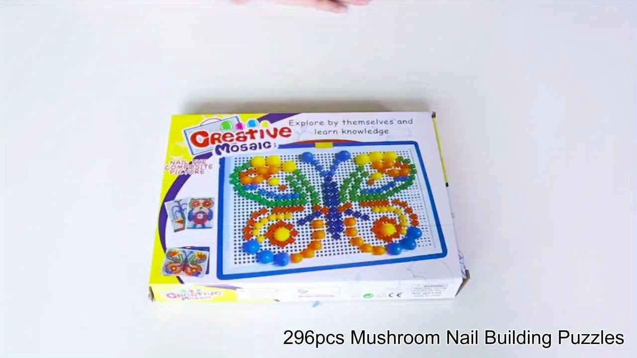 Plastic Mushroom Nail Building Blocks Educational Toys