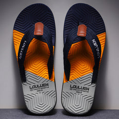 Men's Quick Drying Block Flip Flops Slides