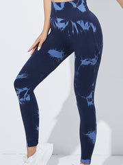 Tie Dye Yoga Running Pants High Waist Hip Lifting Yoga Fitness Pants