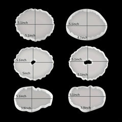 Geode Coaster Molds for Epoxy Resin Casting