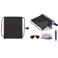 2pcs Drawstring Backpacks Large Capacity Swimming Bag Sports Supplies