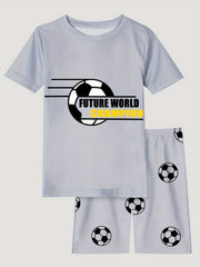 Boys Game Console Pajama Set Short Sleeve Top & Shorts