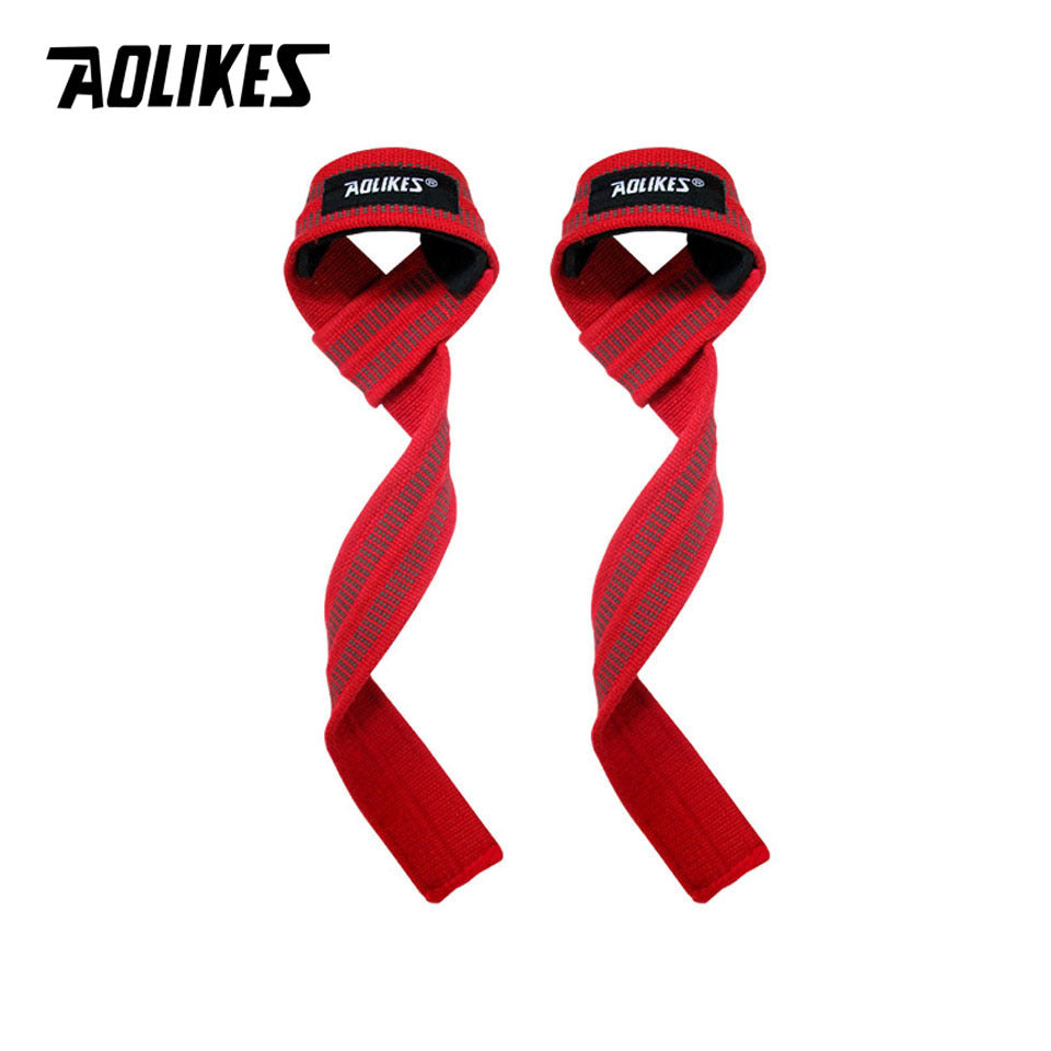 Aolikes 1 Pair Lifting Wrist Straps for Weightlifting Powerlifting