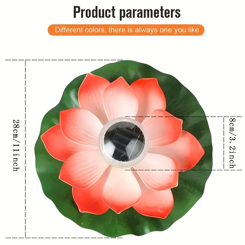 Solar Floating Lotus Light Outdoor Decor