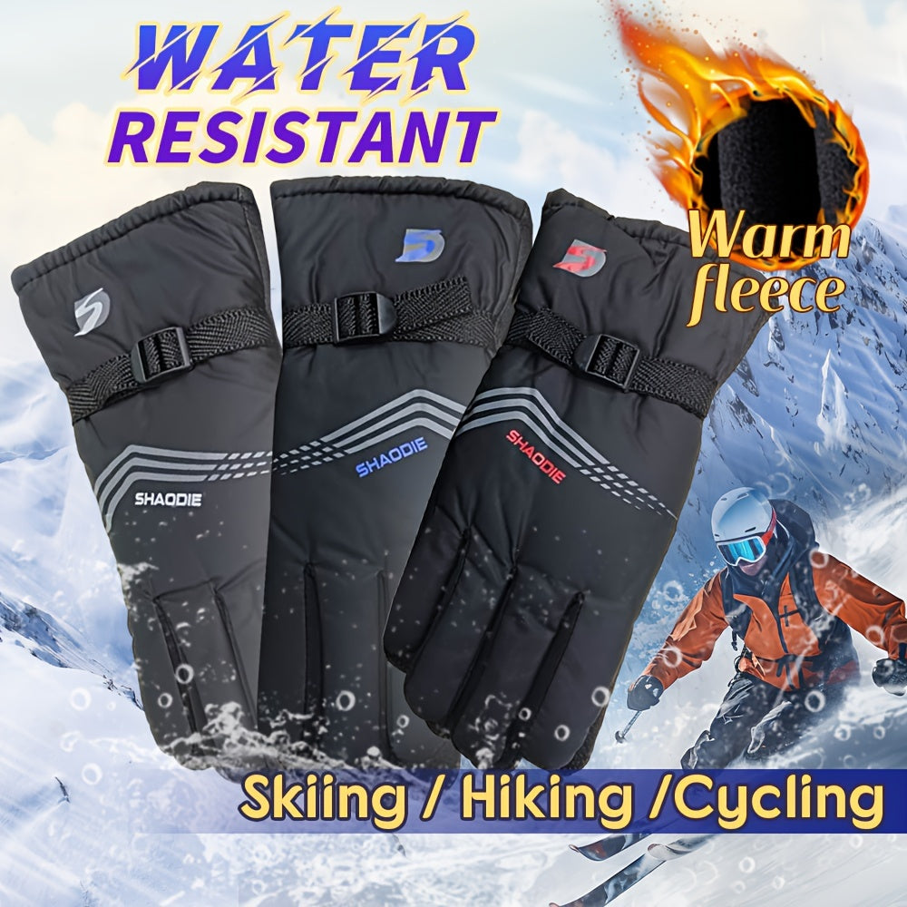 Winter Fleece Lined Warm Gloves Waterproof Touch Screen Gloves