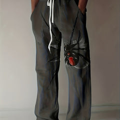 3D Spider Print Boys Casual Long Pants Spring Autumn Kids Clothing