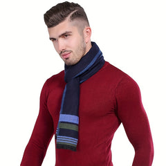 Men's Business Wool Scarf for Winter