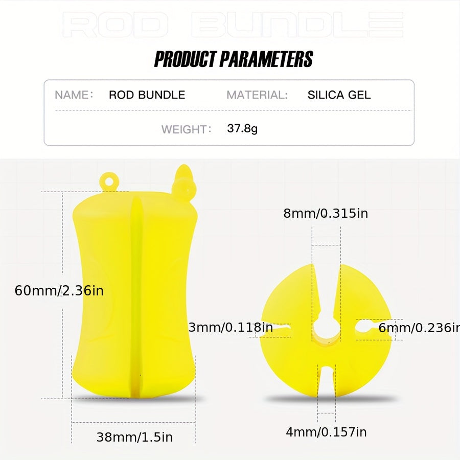 Fishing Rod Harness Ball Solid Fishing Pole Storage Ball