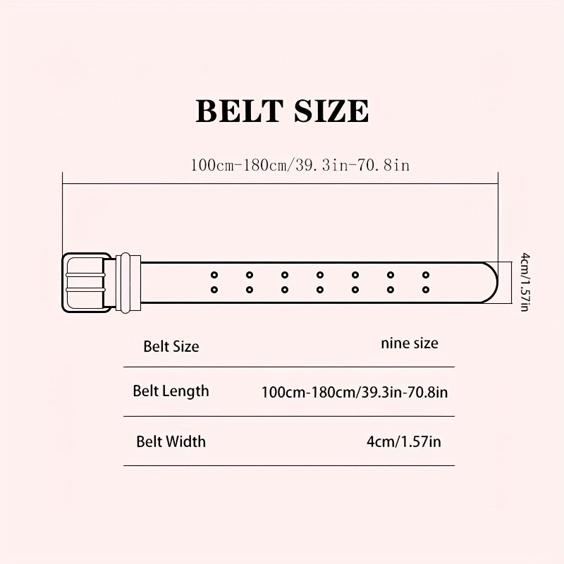 Men's Casual Sport Belt Double Row Holes
