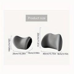 Car Memory Foam Neck Pillow Lumbar Support