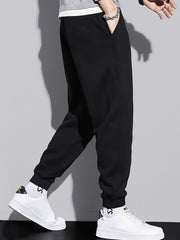 Men's Solid Sweatpants Casual Stretch Joggers For Outdoor Spring