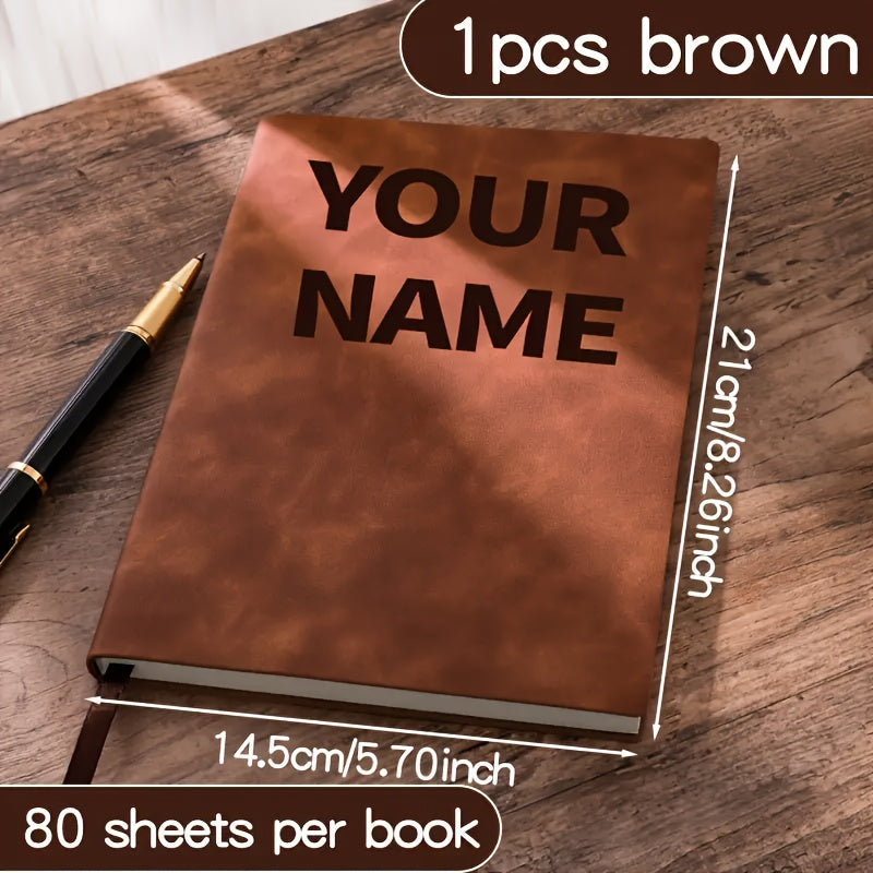 Personalized A5 Diaries & Notebooks - Soft PU Leather Cover