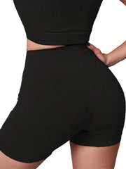 Seamless Butt Lifting Yoga Shorts Slim Fit Gym Activewear