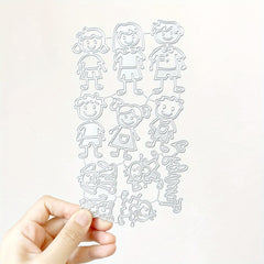 1pc Small Human Mold DIY Metal Embossing Scrapbooking Cutting Mold