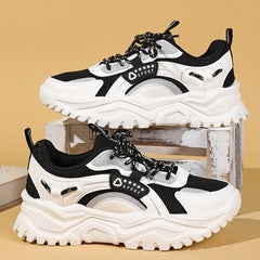 Women's Breathable Mesh Sneakers Low Top Lace Up Shoes