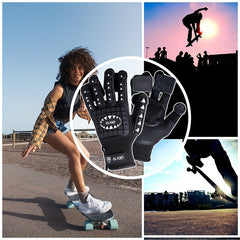 Durable Skateboard Gloves with Slides