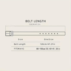Retro Bull Head Buckle Belt For Men Denim Jeans Casual Daily Accessory