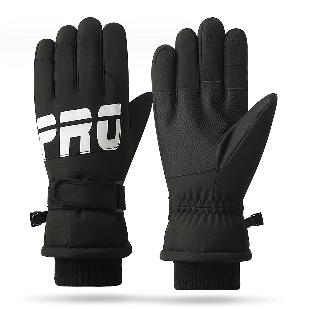 Men Ski Gloves Winter Windproof Waterproof Touch Screen Non slip Gloves