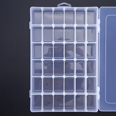 Plastic Transparent Storage Box with Hinged Lid
