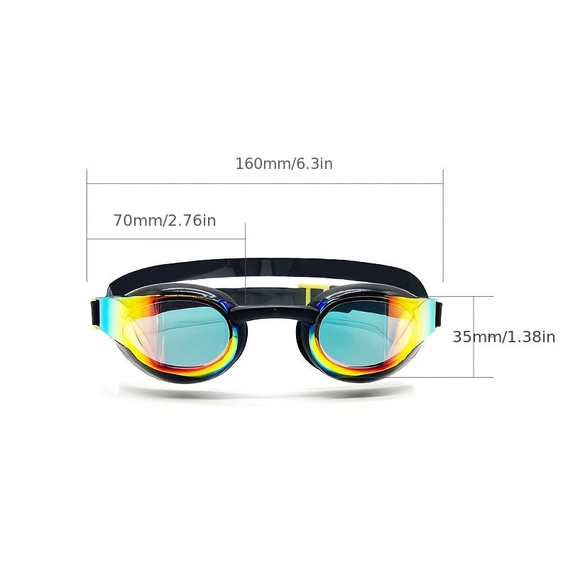 Professional Racing Training Waterproof Anti-fog Swim Glasses