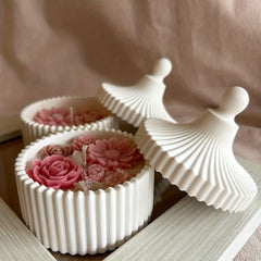 Resin Stripe Box Silicone Mold with Lid for DIY Jewelry Box Crafts