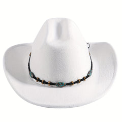 Wool Cowboy Hat Solid Sheep Felt Hat