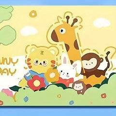 Cartoon Animal Sketchbook for Drawing and Doodling - Green Cover