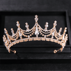 Rhinestone Princess Tiara Crystal Headbands Wedding Party