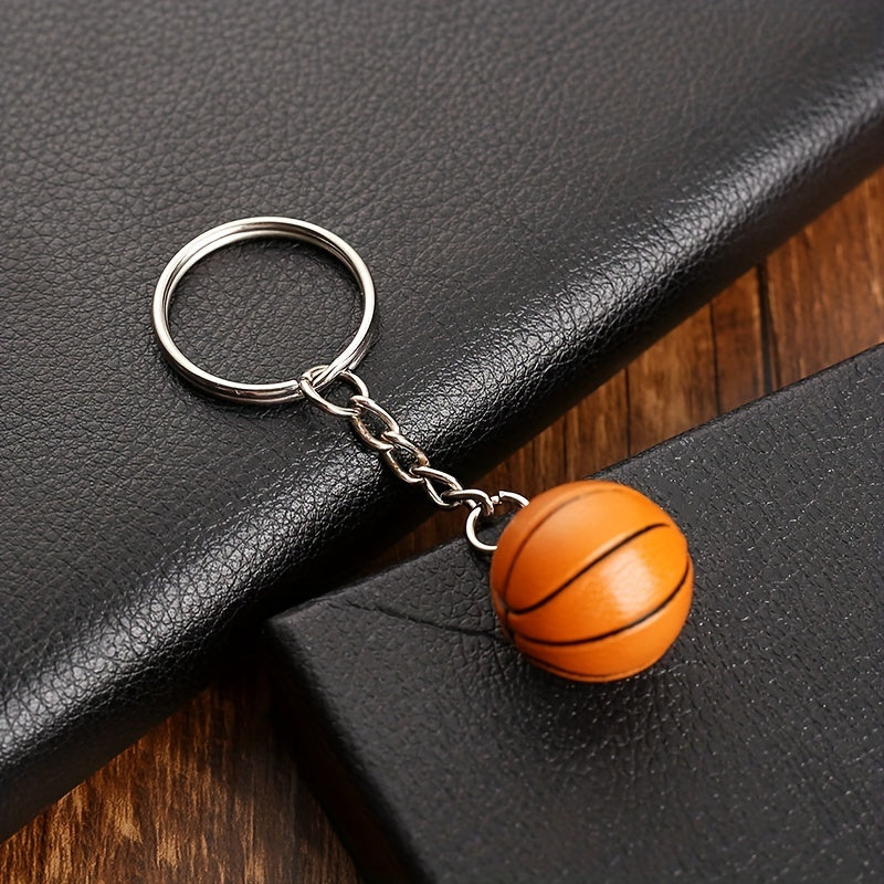 Mini Basketball Keychain Silicone Key Chain Bag Charm Car Ornament