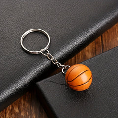 Mini Basketball Keychain Silicone Key Chain Bag Charm Car Ornament
