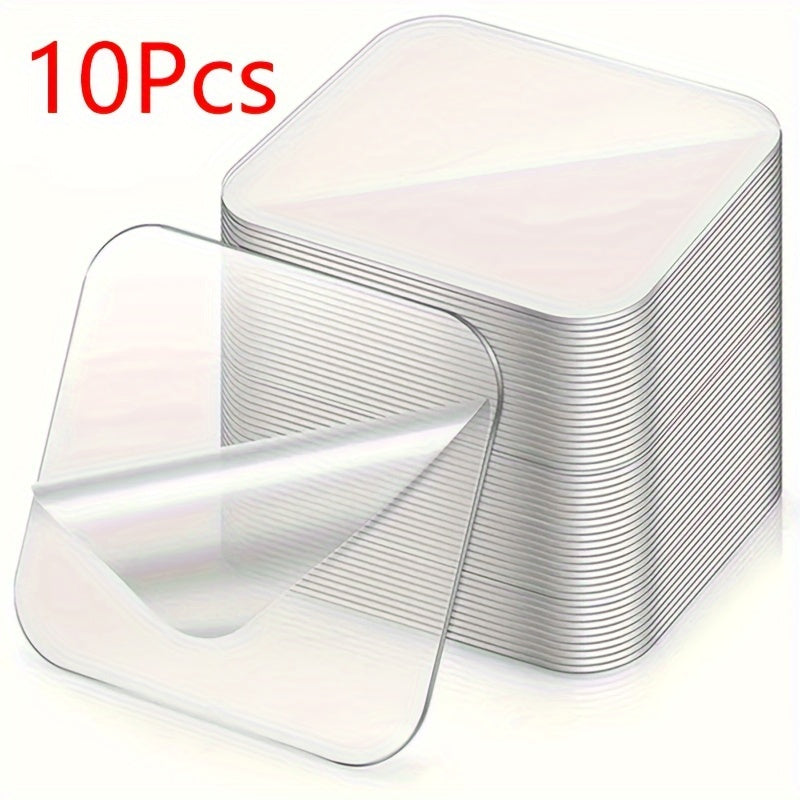 20pcs Reusable Double Sided Adhesive Tape Nano Transparent Wall Stickers