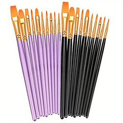 1pc Brush Set 20 Acrylic Brushes Painting Watercolor Acrylic Brushes