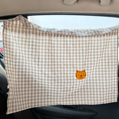 Car Curtain Bear Thermal Insulator Sunblock Curtain