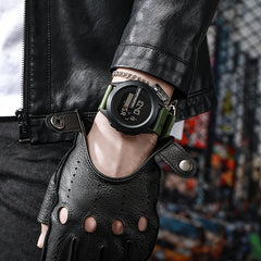Men's Digital Sports Watch with Rubber Strap