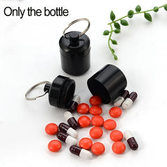 Waterproof Pill Box Keychain Mini Holder Outdoor Travel Aluminum Case