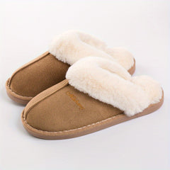 Men's Warm Non-slip Slippers Comfy House Home Shoes Winter