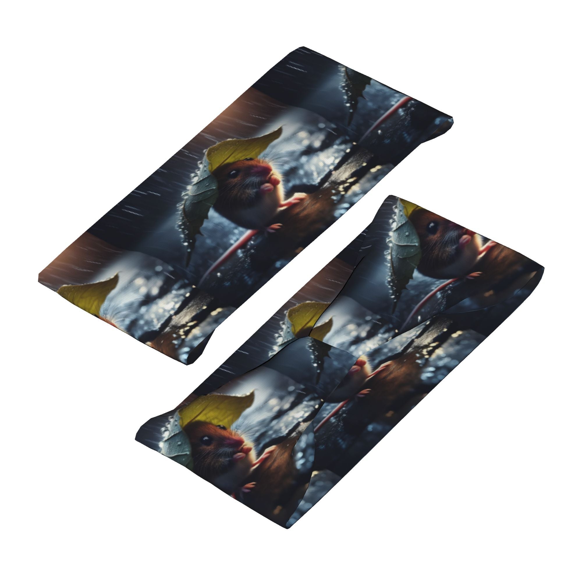 Rain Themed Unisex Sports Headband Sweat Wicking Stretchy Breathable Polyester