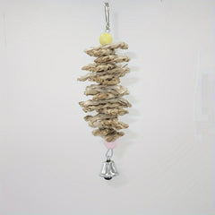 Natural Straw Bird Toys Cuttlebone Parrot Skewers for Calcium Supplement