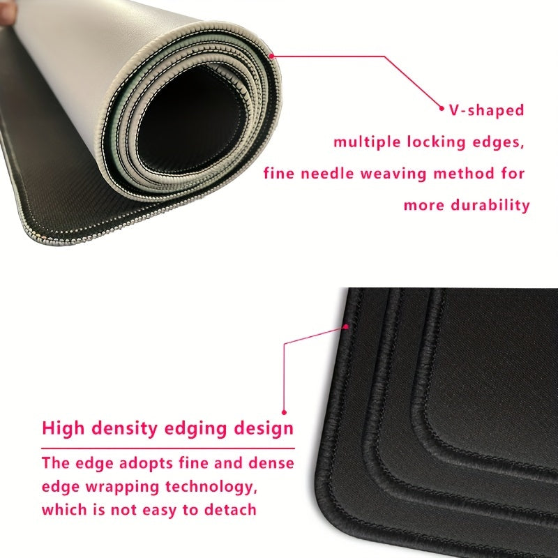 Geometric Stripe Model Mouse Pad Non slip Rubber Mouse Pad
