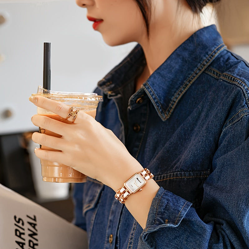 Women's Square Quartz Watch Party Holiday Gift