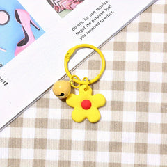 Flower Bell Keychain Bag Charm with Ornament Keyring