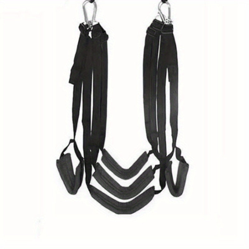 Yoga Hanging Straps w/ 4 Belts Fitness Pilates Swing