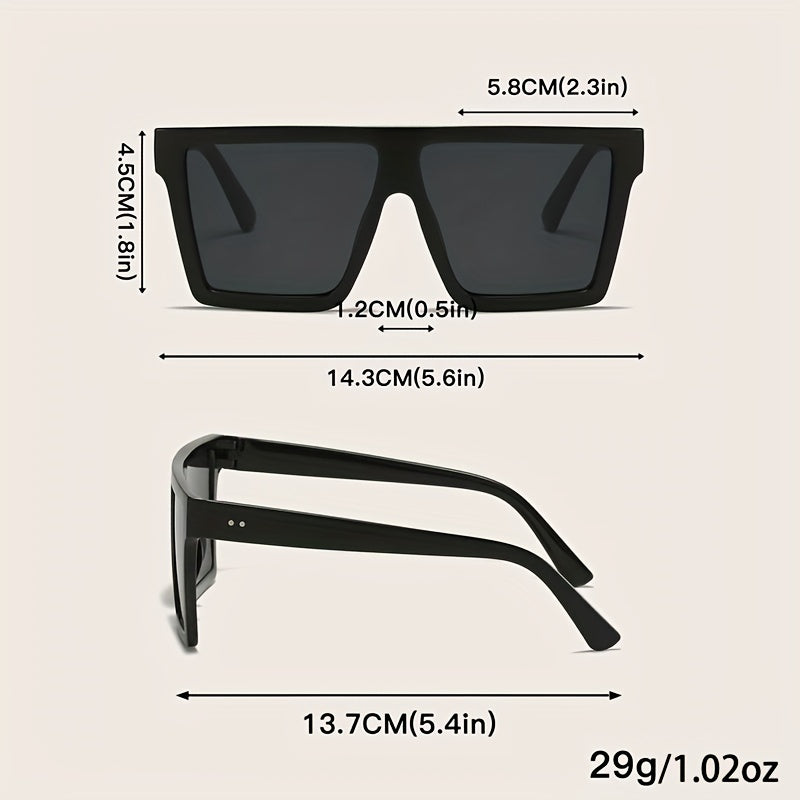 Square Sunglasses UV400 Sun Shades Glasses for Beach Driving